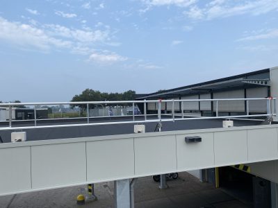 Dakrandbeveiliging plat dak per m1